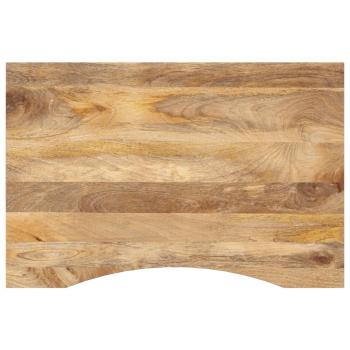 ARDEBO.de - Schreibtischplatte mit Aussparung 100x60x2,5cm Massivholz Mango