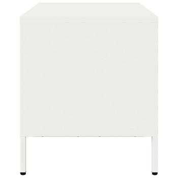 TV-Schrank Weiß 68x39x43,5 cm Kaltgewalzter Stahl