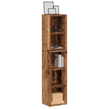 ARDEBO.de - CD-Regale 2 Stk. Altholz-Optik 21x16x93,5 cm Holzwerkstoff