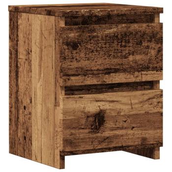 ARDEBO.de - Nachttisch Altholz-Optik 30×30×40 cm Holzwerkstoff