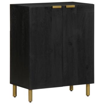 ARDEBO.de - Sideboard Schwarz 60x33x75 cm Holzwerkstoff