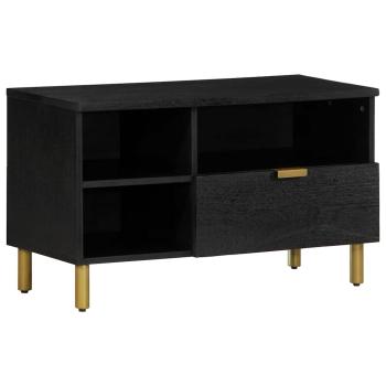 ARDEBO.de - TV-Schrank Schwarz 80x33x46 cm Holzwerkstoff