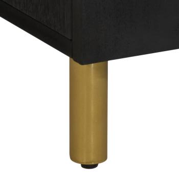 Waschbeckenunterschrank Schwarz 62x33x58 cm Holzwerkstoff