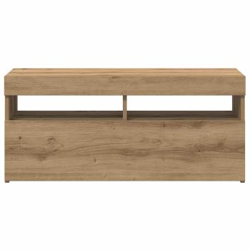 TV-Schrank mit LED-Leuchten Artisan-Eiche 90x35x40 cm