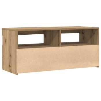 TV-Schrank mit LED-Leuchten Artisan-Eiche 90x35x40 cm