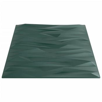 Wandpaneele 48 Stk. Grün 50x50 cm XPS 12 m² Stein