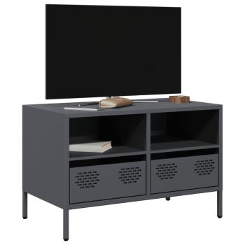 ARDEBO.de - TV-Schrank Anthrazit 68x39x43,5 cm Kaltgewalzter Stahl