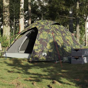 ARDEBO.de - Kuppelzelt 4 Personen Camouflage Wasserdicht