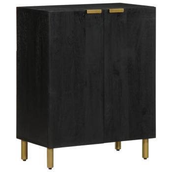 3-tlg. Sideboards Schwarz Holzwerkstoff
