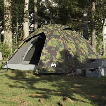 ARDEBO.de - Kuppel-Campingzelt 3 Personen Tarnmuster Wasserdicht