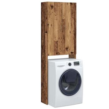 ARDEBO.de - Waschmaschinenschrank Altholz-Optik 64x25,5x190 cm
