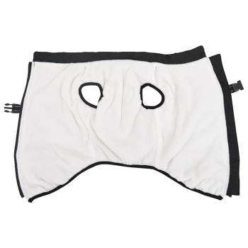 Hundemantel mit Geschirr Wasserdicht Reflektierend Schwarz 6XL