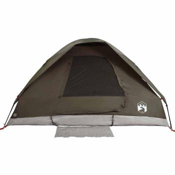 Kuppel-Campingzelt 4 Personen Braun Wasserdicht