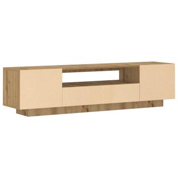 TV-Schrank mit LED-Leuchten Artisan-Eiche 160x35x40 cm