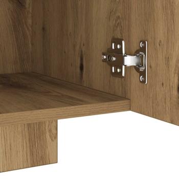 TV-Schrank mit LED-Leuchten Artisan-Eiche 160x35x40 cm