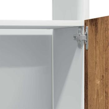 Mikrowellenschrank Altholz-Optik 60x57x207 cm Holzwerkstoff