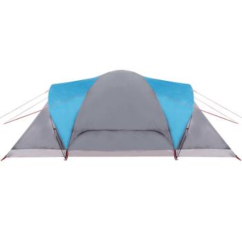 Kuppel-Familienzelt 6 Personen Blau Wasserdicht