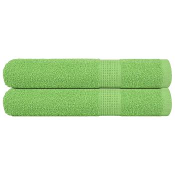 ARDEBO.de - Handtücher 2 Stk. Apfelgrün 100x200 cm 360 g/m² 100% Baumwolle