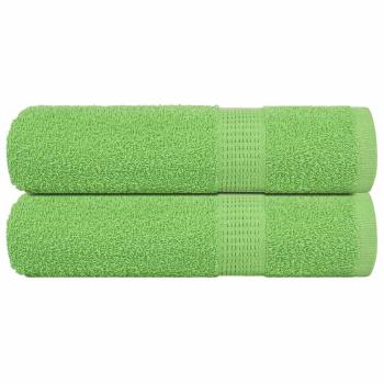 ARDEBO.de - Handtücher 2 Stk. Apfelgrün 50x100 cm 360 g/m² 100% Baumwolle