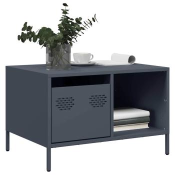 ARDEBO.de - Couchtisch Anthrazit 68,5x50x43,5 cm Kaltgewalzter Stahl