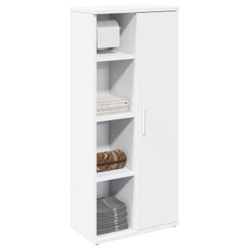 ARDEBO.de - Badezimmerschrank mit Rollenhalter Weiß 39x22x90 cm