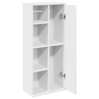 Badezimmerschrank mit Rollenhalter Weiß 39x22x90 cm