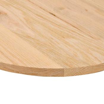 ARDEBO.de - Tischplatte 120x60x2 cm Massivholz Eiche Oval