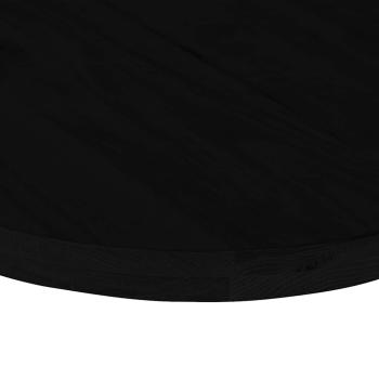 Tischplatte Dunkelbraun 100x50x4 cm Massivholz Eiche Oval