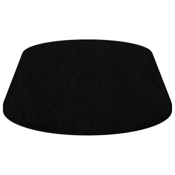 Tischplatte Dunkelbraun 140x60x2 cm Massivholz Eiche Oval