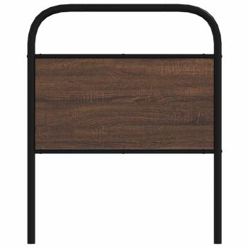Kopfteil Braun Eichen-Optik 80 cm Stahl und Holzwerkstoff