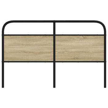 Kopfteil Sonoma-Eiche 150 cm Stahl und Holzwerkstoff