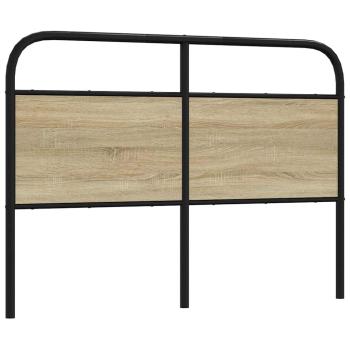 ARDEBO.de - Kopfteil Sonoma-Eiche 135 cm Stahl und Holzwerkstoff