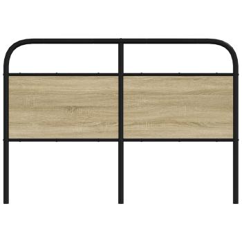 Kopfteil Sonoma-Eiche 135 cm Stahl und Holzwerkstoff