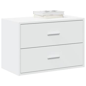 ARDEBO.de - Schrank mit 2 Schubladen Weiß 60x31x40 cm Holzwerkstoff