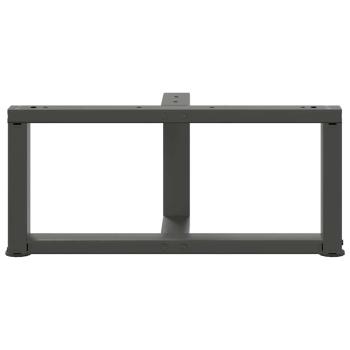 Couchtischbeine T-Form 2 Stk. Anthrazit 60x25x(30-31) cm Stahl