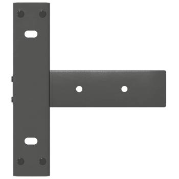 Konsolentischbeine T-Form 2Stk. Anthrazit 20x28x(72-73)cm Stahl