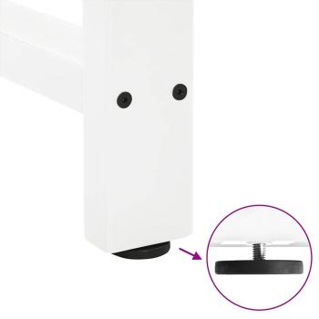 ARDEBO.de - Couchtischbeine Weiß 2 Stk. 30×40 cm Stahl