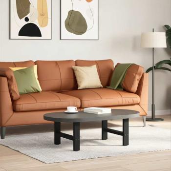 ARDEBO.de - Couchtischbeine Schwarz 2 Stk. 30×50 cm Stahl