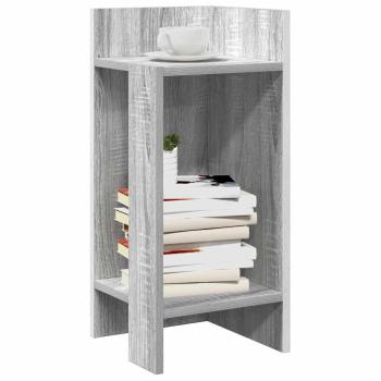 ARDEBO.de - Beistelltische 2 Stk. mit Ablage Grau Sonoma 25,5x27x60 cm