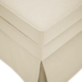 Chaiselongue mit Nackenrolle und Rechter Armlehne Leinen