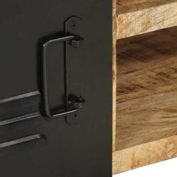 Couchtisch 90x50x36 cm Raues Massivholz Mango