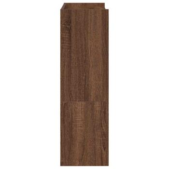 Schuhregal Braun Eichen-Optik 80x25x61,5 cm Holzwerkstoff