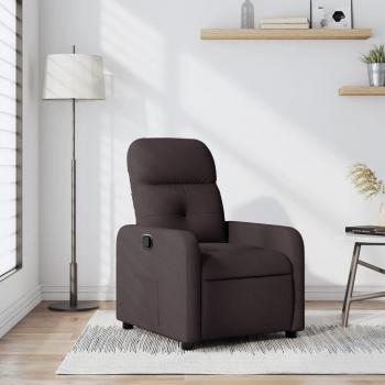 ARDEBO.de - Relaxsessel Dunkelbraun Stoff
