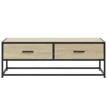 Couchtisch Sonoma-Eiche 100x50x35 cm Holzwerkstoff und Metall