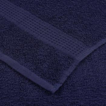 12-tlg. Handtuch-Set Marineblau 360 g/m² 100% Baumwolle