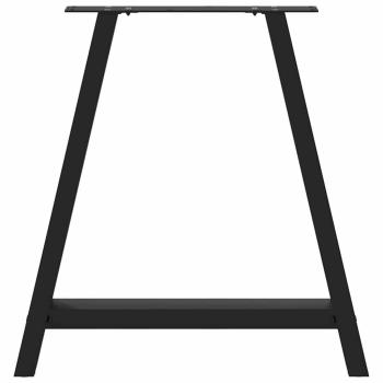 Couchtischbeine A-Form 2 Stk. Schwarz 80x(72-73) cm Stahl
