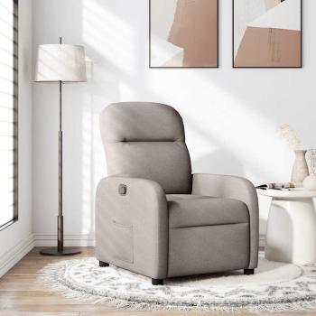 ARDEBO.de - Relaxsessel Taupe Stoff