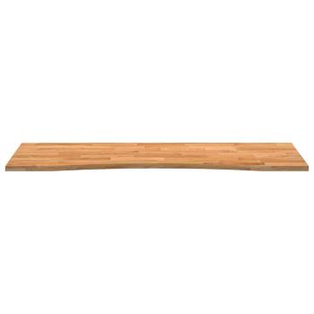 Schreibtischplatte Hellbraun 140x60x2,5 cm Massivholz Eiche