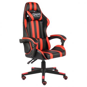 ARDEBO.de - Gaming-Stuhl Schwarz und Rot Kunstleder