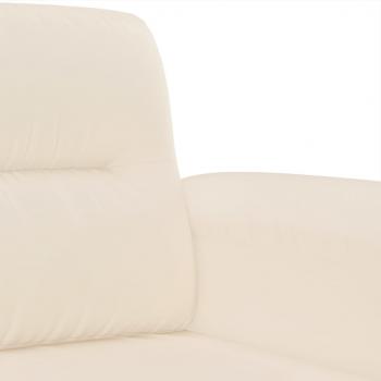 2-Sitzer-Sofa Beige 120 cm Mikrofasergewebe